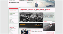 Desktop Screenshot of benecke-kaliko.com